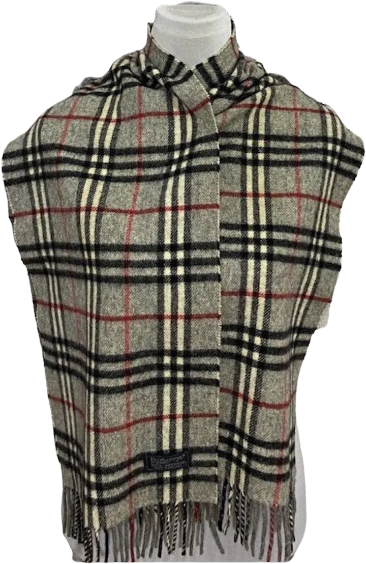 00s 100% Lambswool Scarf By Burberry