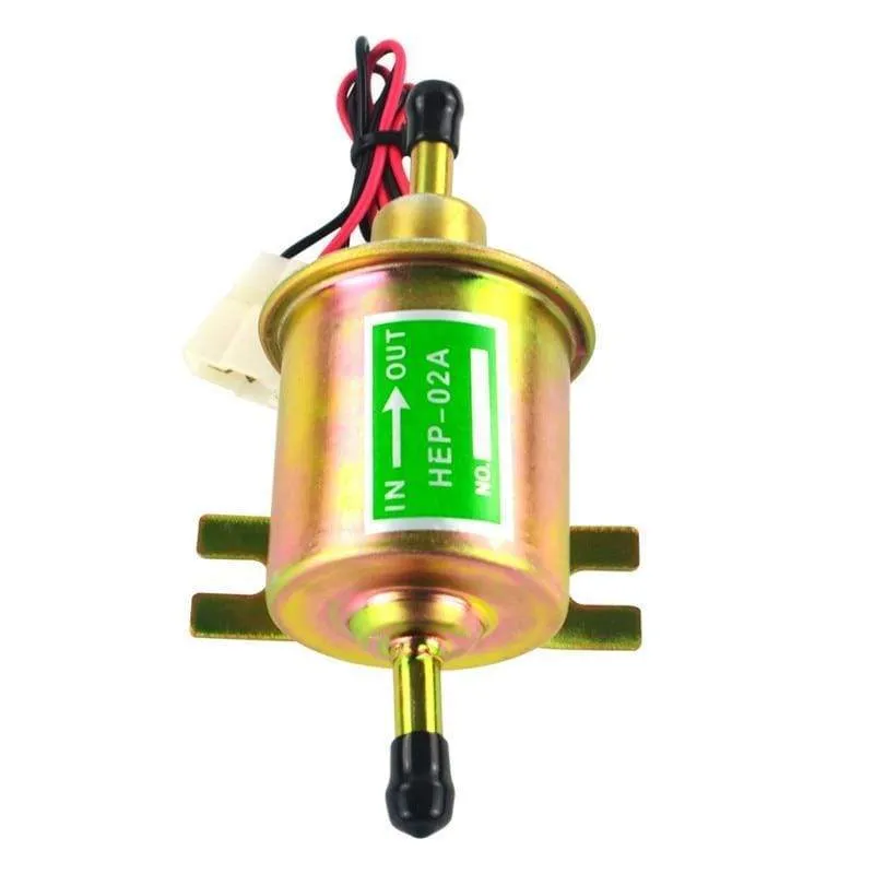 12V 24V High Quality Low Pressure Universal Diesel Petrol Gasoline Electric Fuel Pump HEP-02A For Car Motorcycle