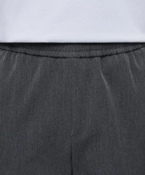 Aplaze Wide Banding Slacks Pants Unisex Gray MMPBS104-MR