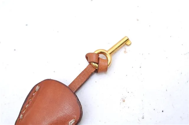 Auth CELINE Macadam Blason Pattern Travel Boston Bag PVC Leather Brown 7740C