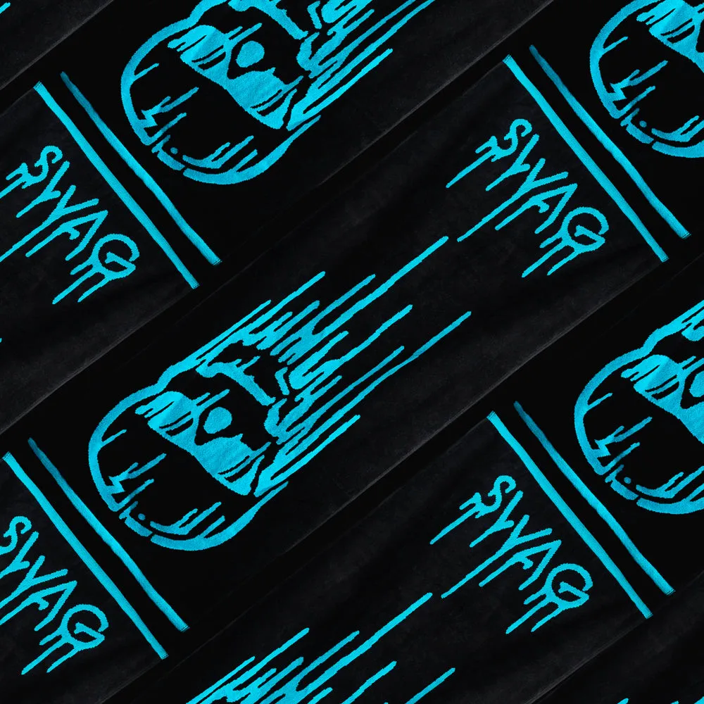 Blue Dripping Skull Towel