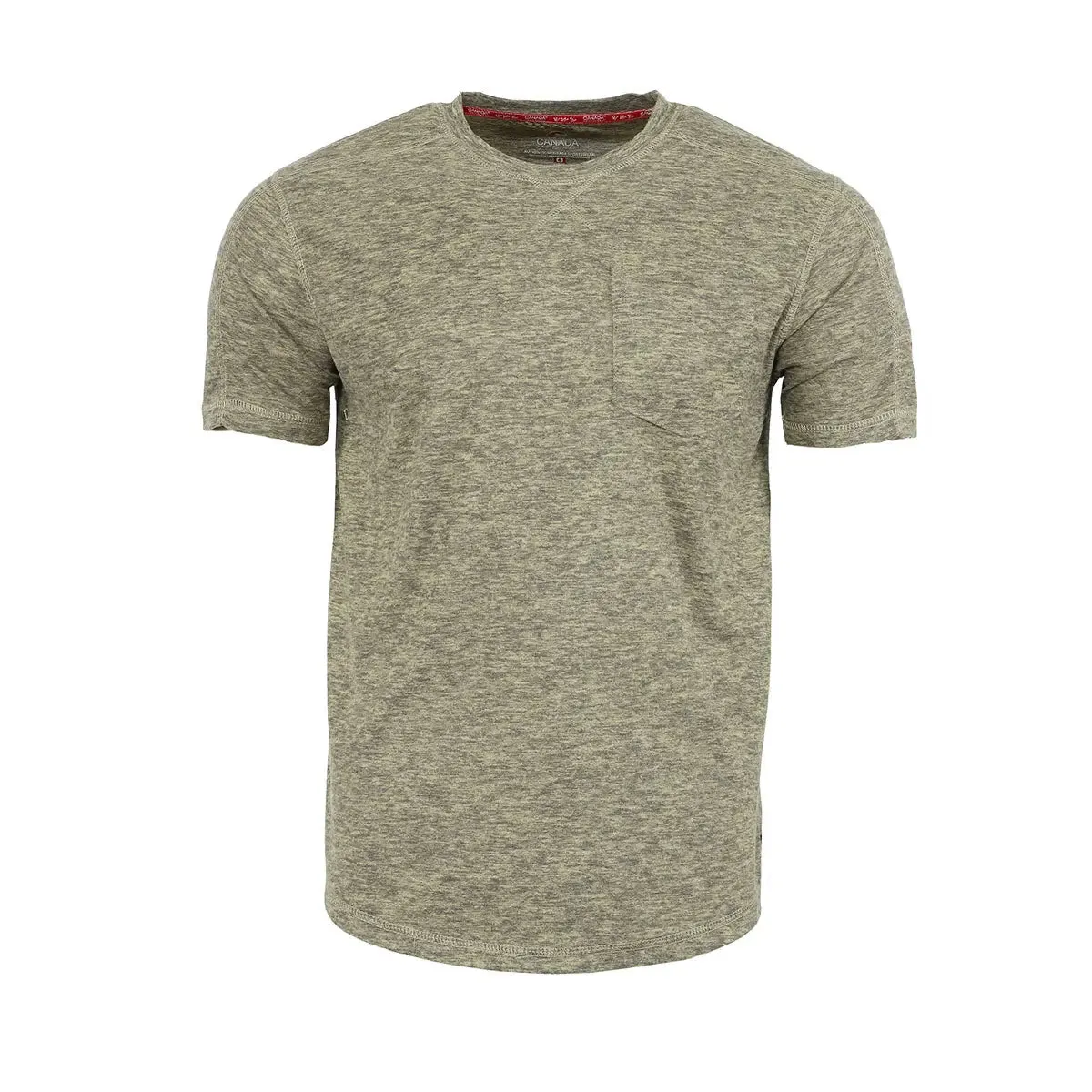 Canada Weather Gear Men's Supreme Soft Two Tone Crew