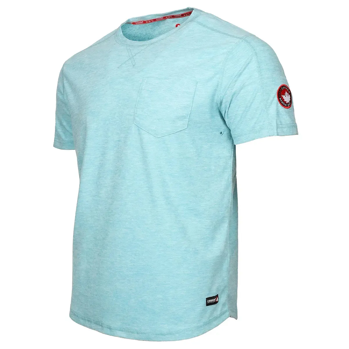 Canada Weather Gear Men's Supreme Soft Two Tone Crew