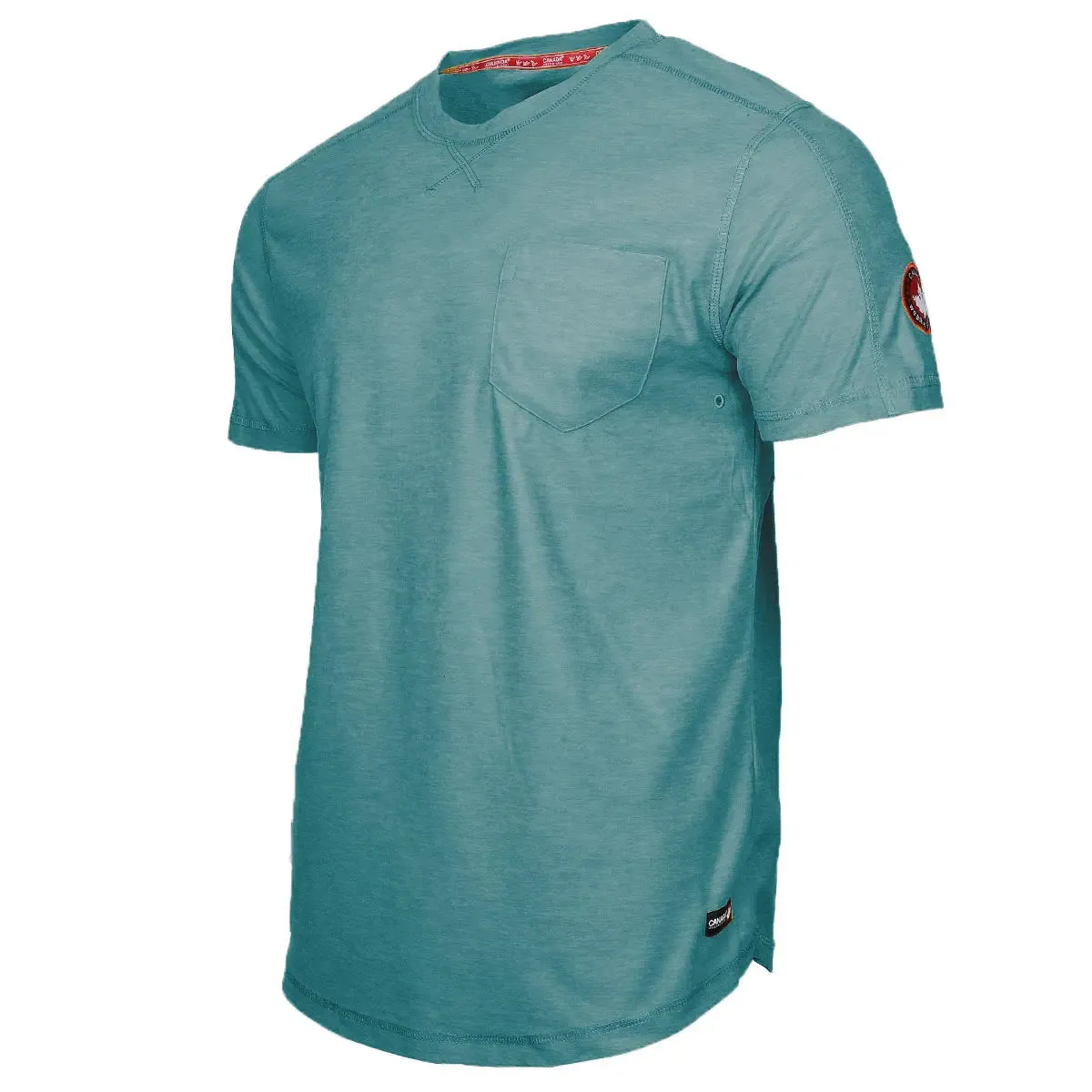 Canada Weather Gear Men's Supreme Soft Two Tone Crew