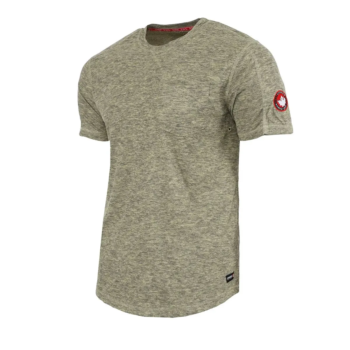 Canada Weather Gear Men's Supreme Soft Two Tone Crew