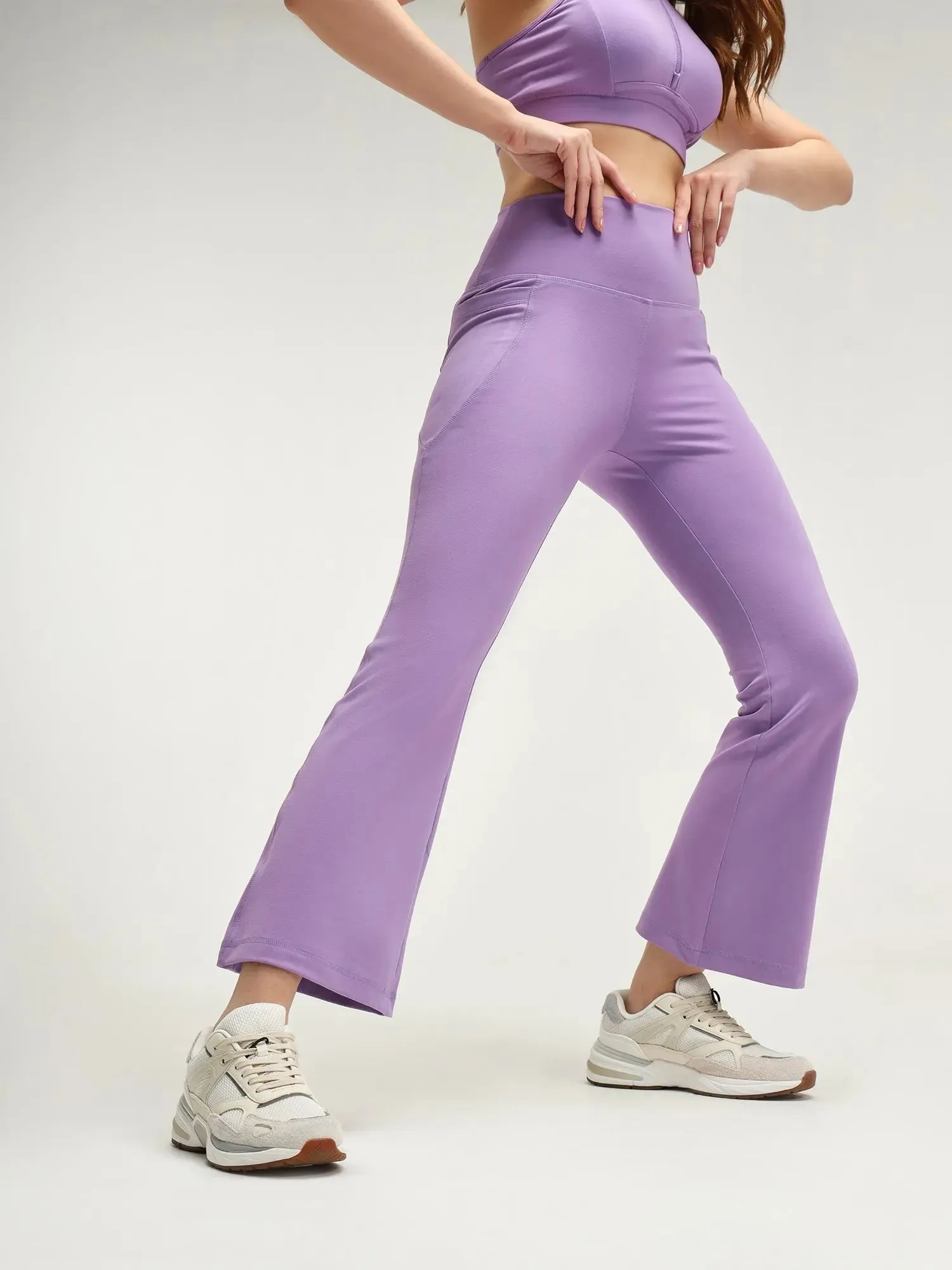Croatia Purple Sculpt Active Co-ord Set