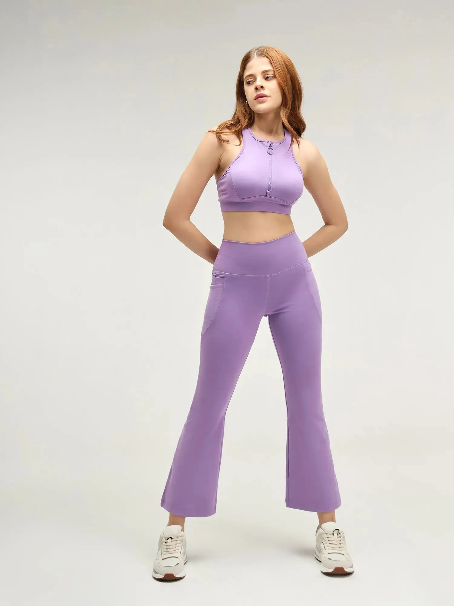 Croatia Purple Sculpt Active Co-ord Set