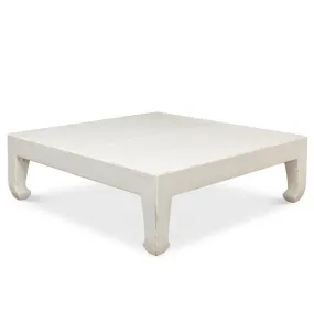 Distressed White Farmhouse Coffee Table