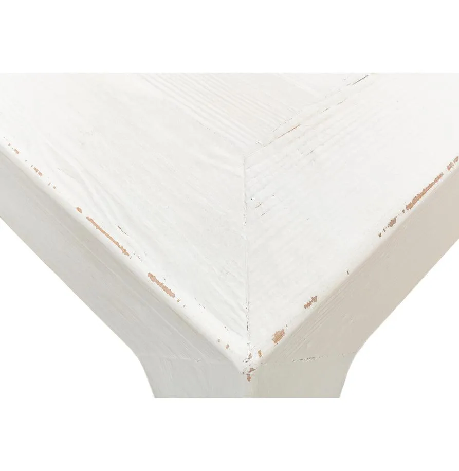 Distressed White Farmhouse Coffee Table