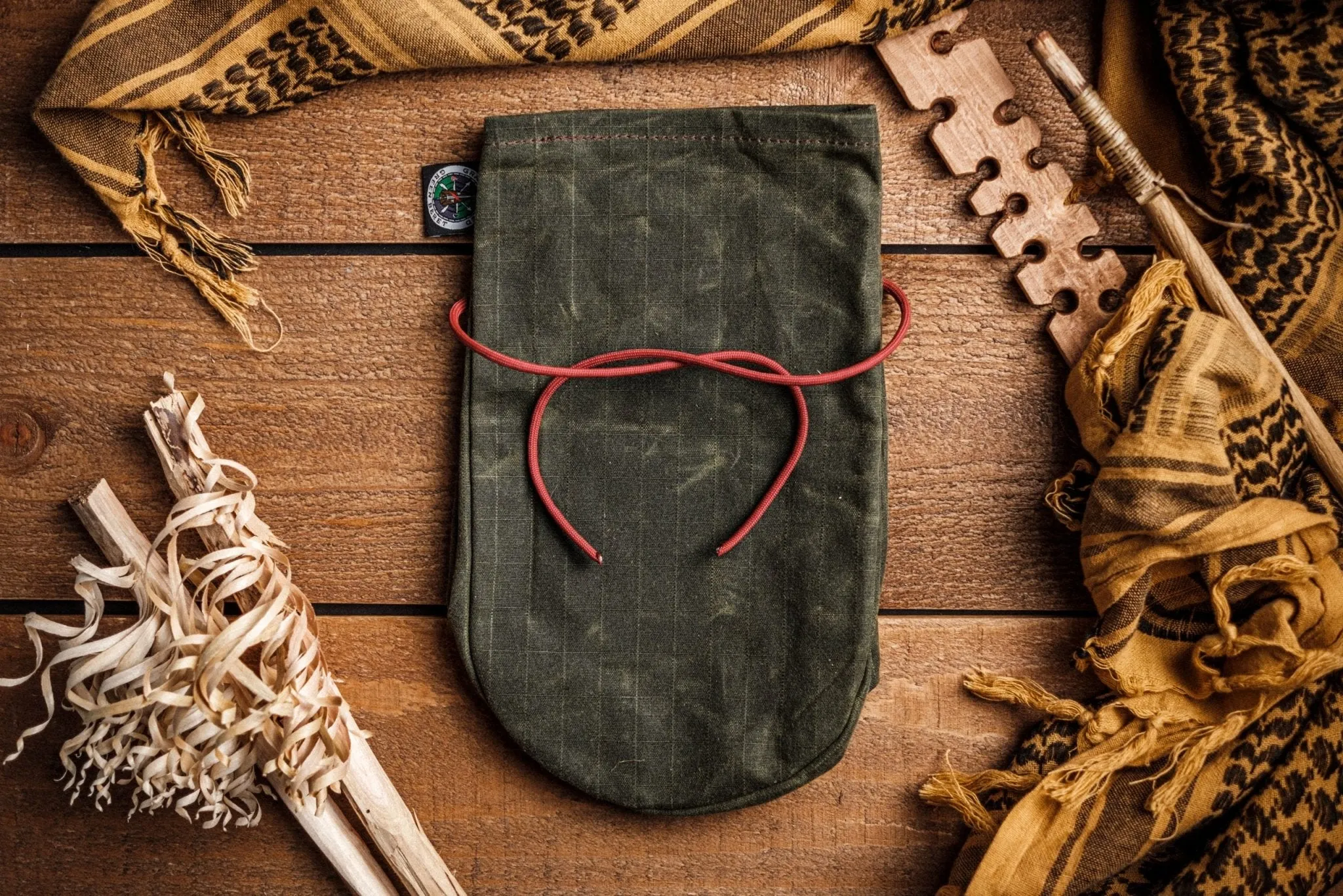 GB2 Waxed Canvas Saami Tinder Pouch