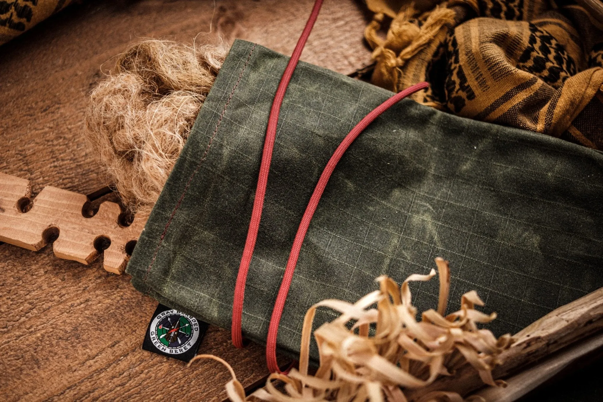 GB2 Waxed Canvas Saami Tinder Pouch
