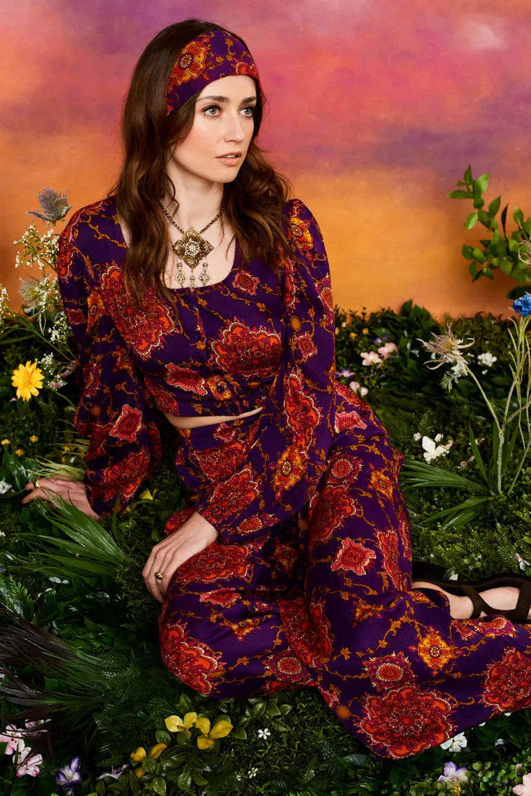 Gemini Twin Mandala Wide Leg Trousers