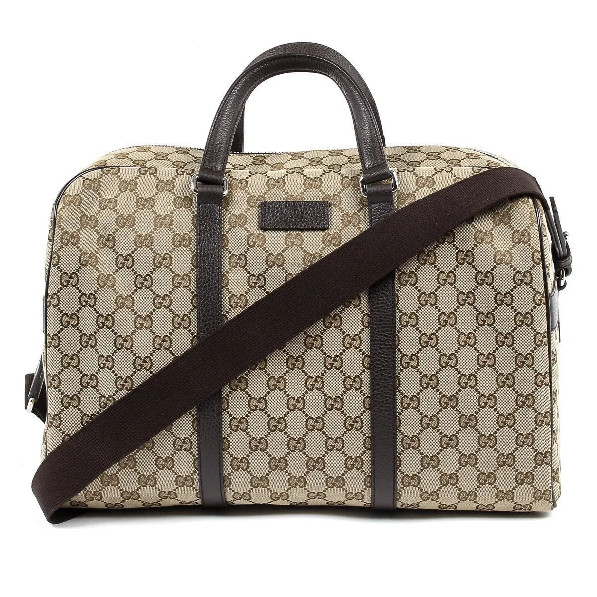 Gucci Unisex Original GG Canvas Carry On Duffle Travel Bag