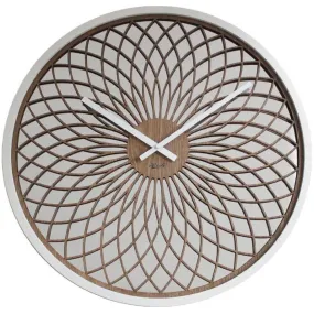 Hermle 3D Open Face Wooden Decorative Large Wall Clock 30100-002100