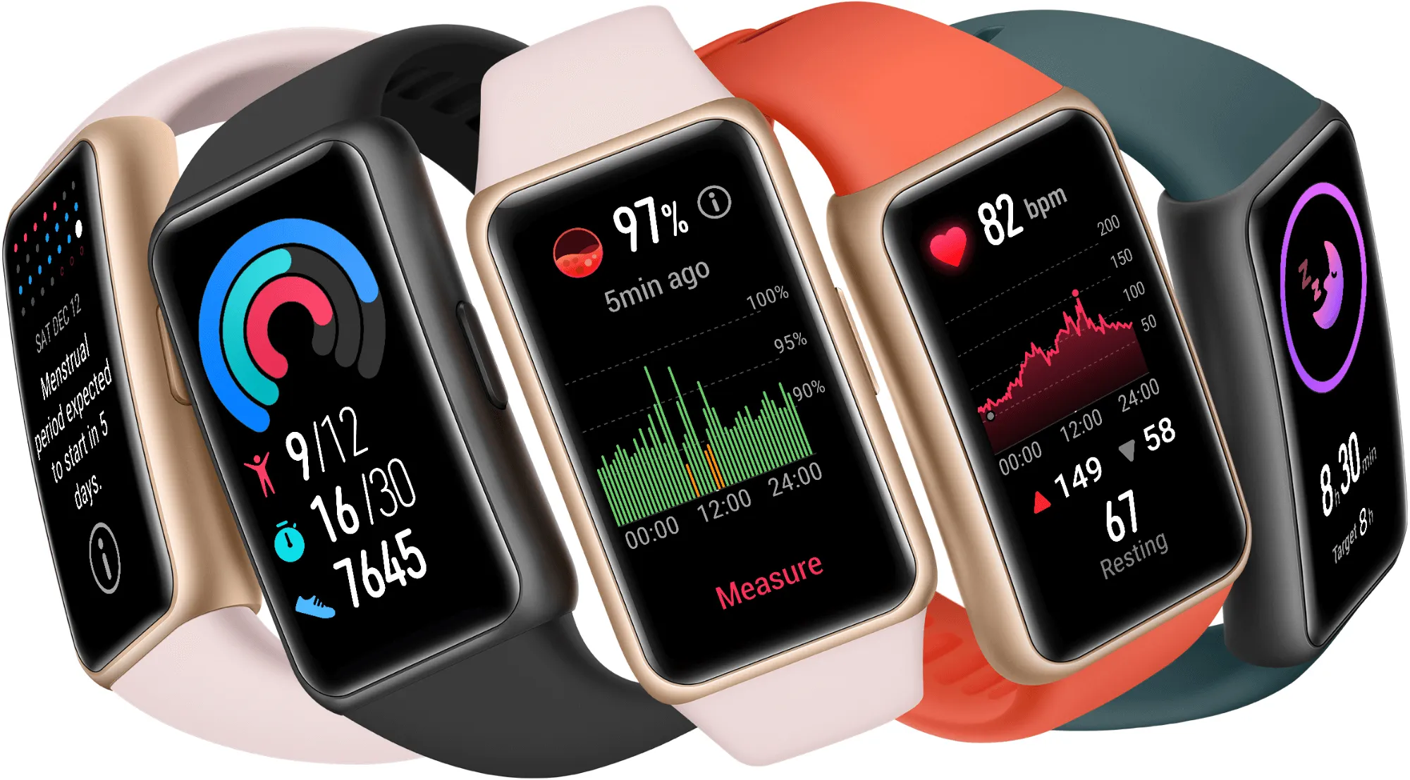 Huawei Band 6 Forest Green Touch Screen Fitness Smartwatch