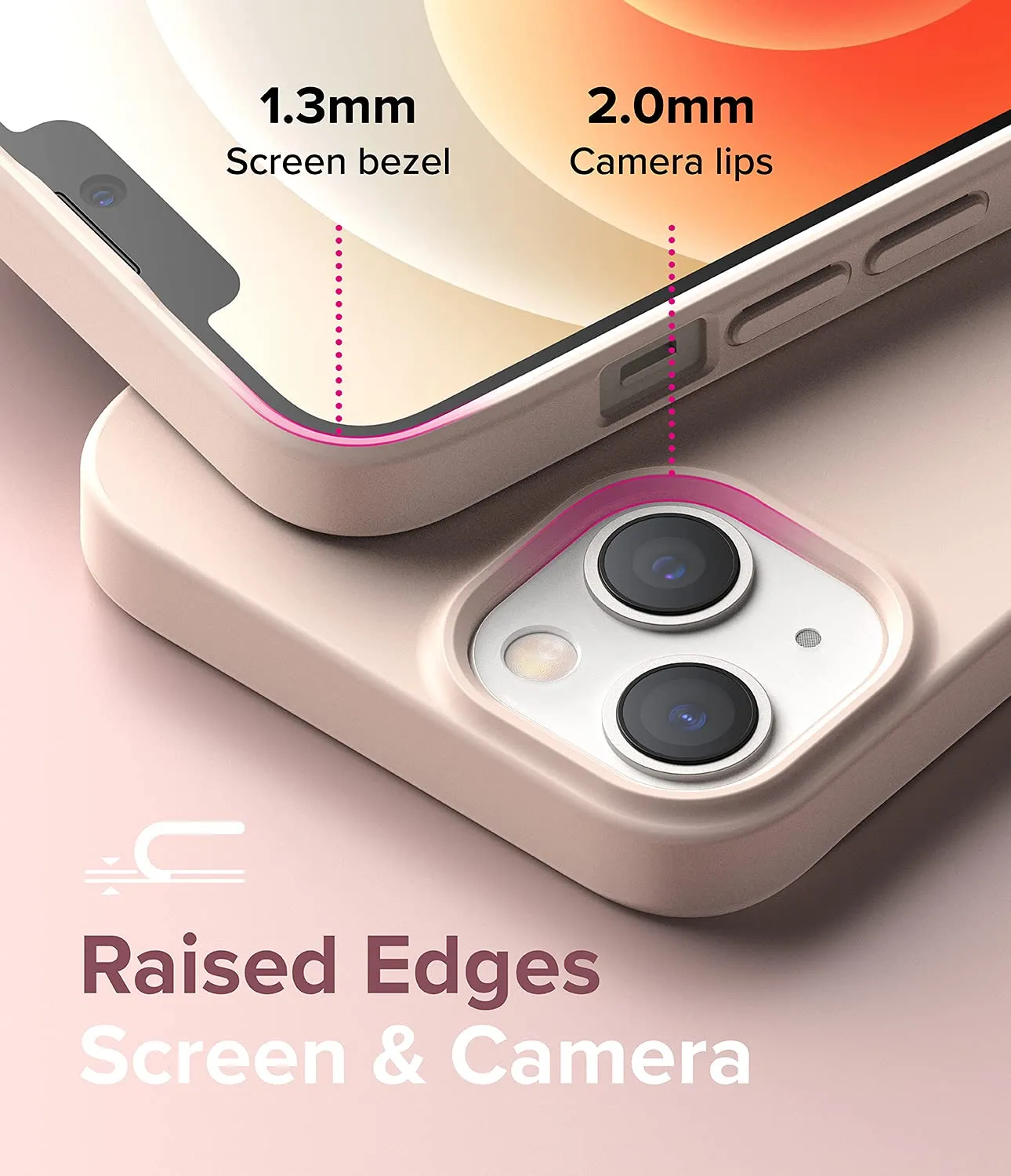 iPhone 13 Mini Back Cover Case | Air S - Pink Sand