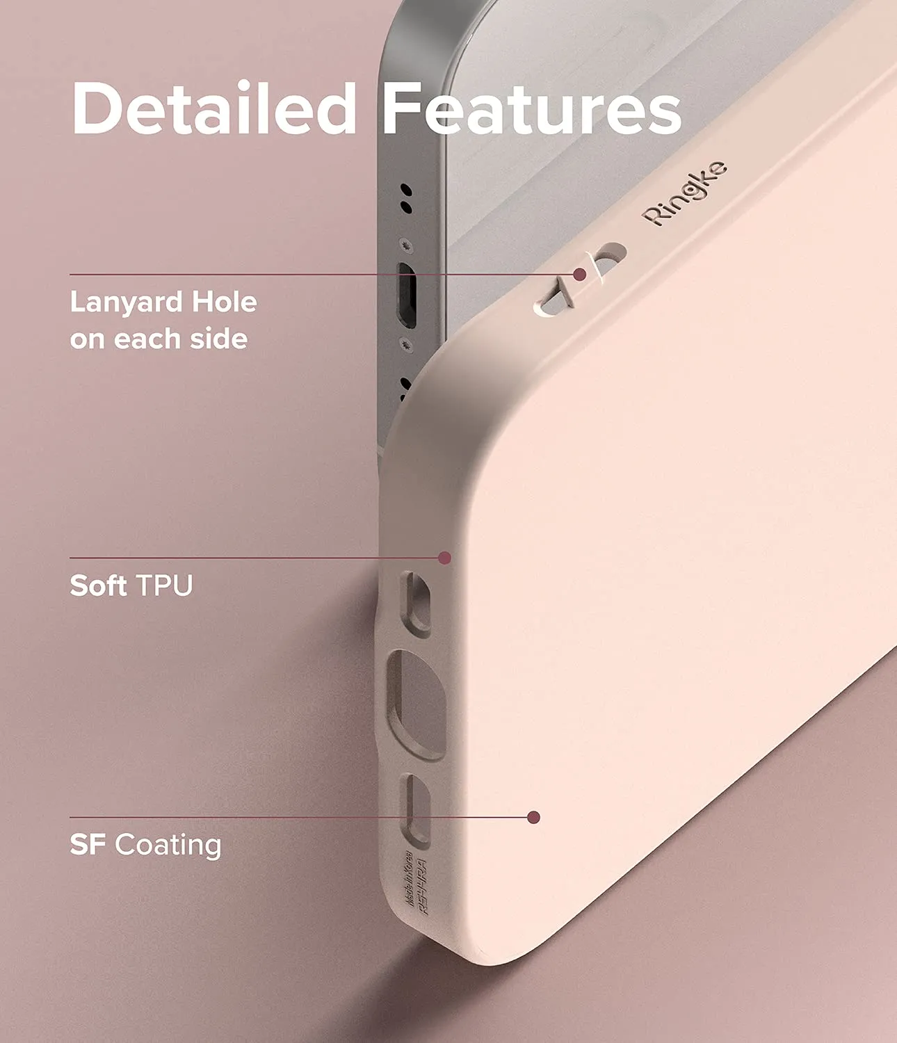 iPhone 13 Mini Back Cover Case | Air S - Pink Sand