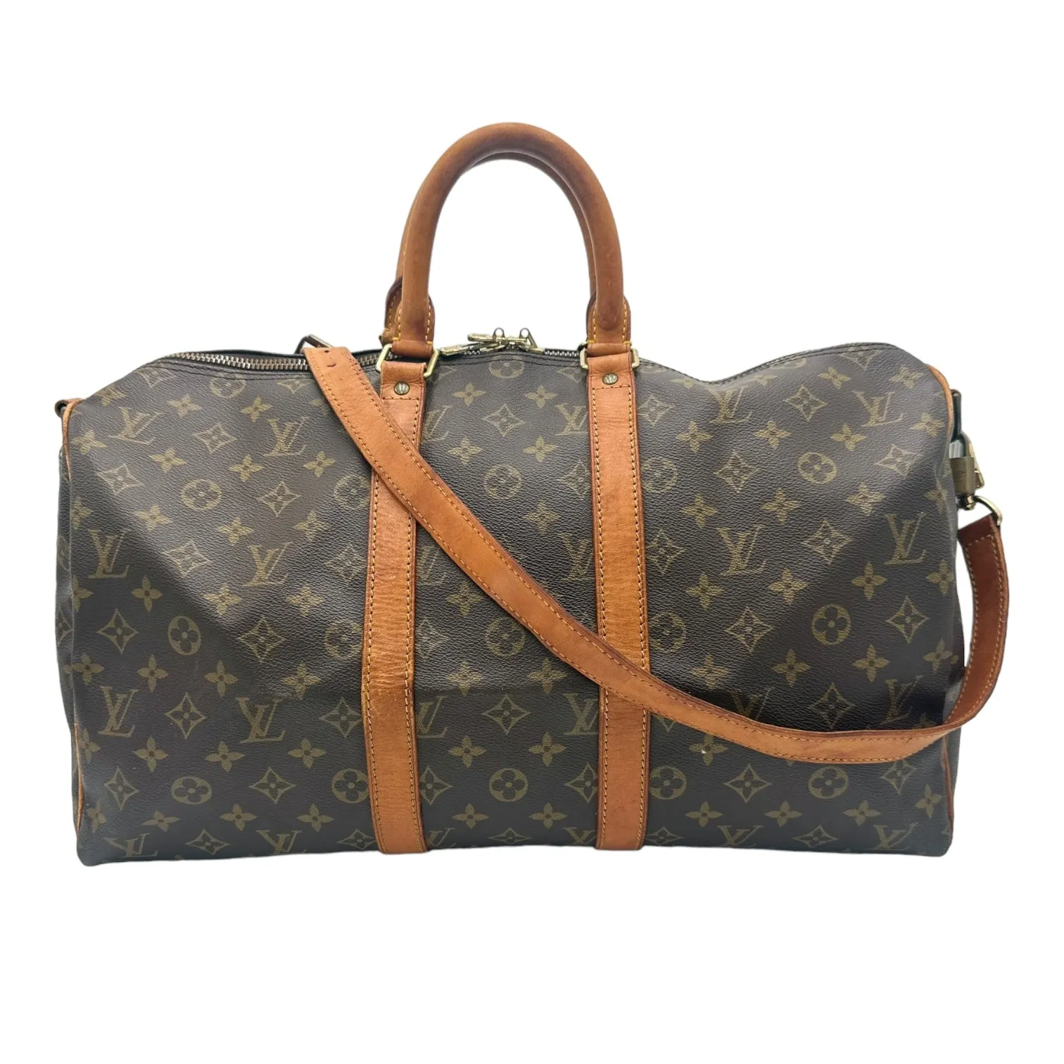 LOUIS VUITTON Monogram Bandouliere Keepall 45