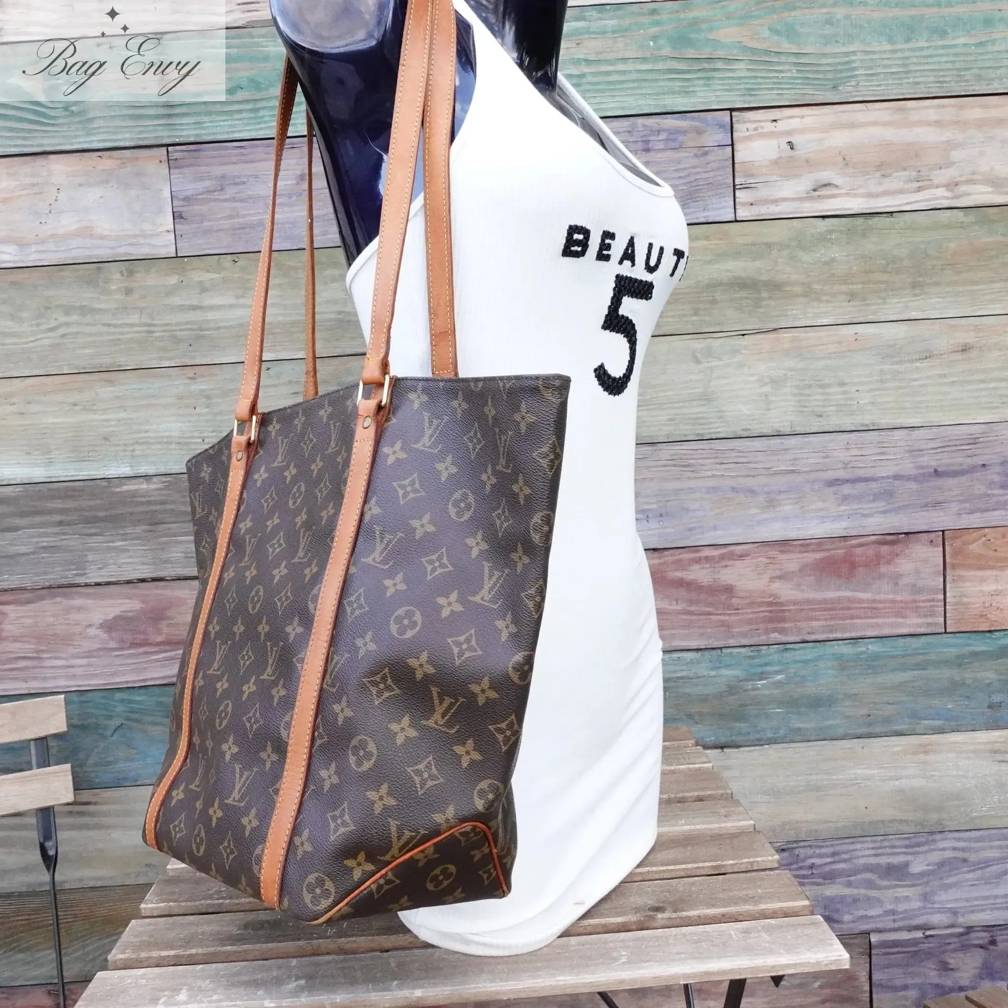 LOUIS VUITTON Monogram Sac Shopping Tote