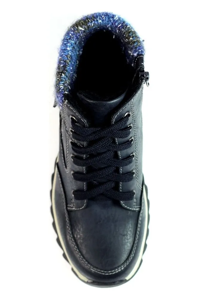 Lunar Buttermere Navy WaterProof Ankle Boot GLB115