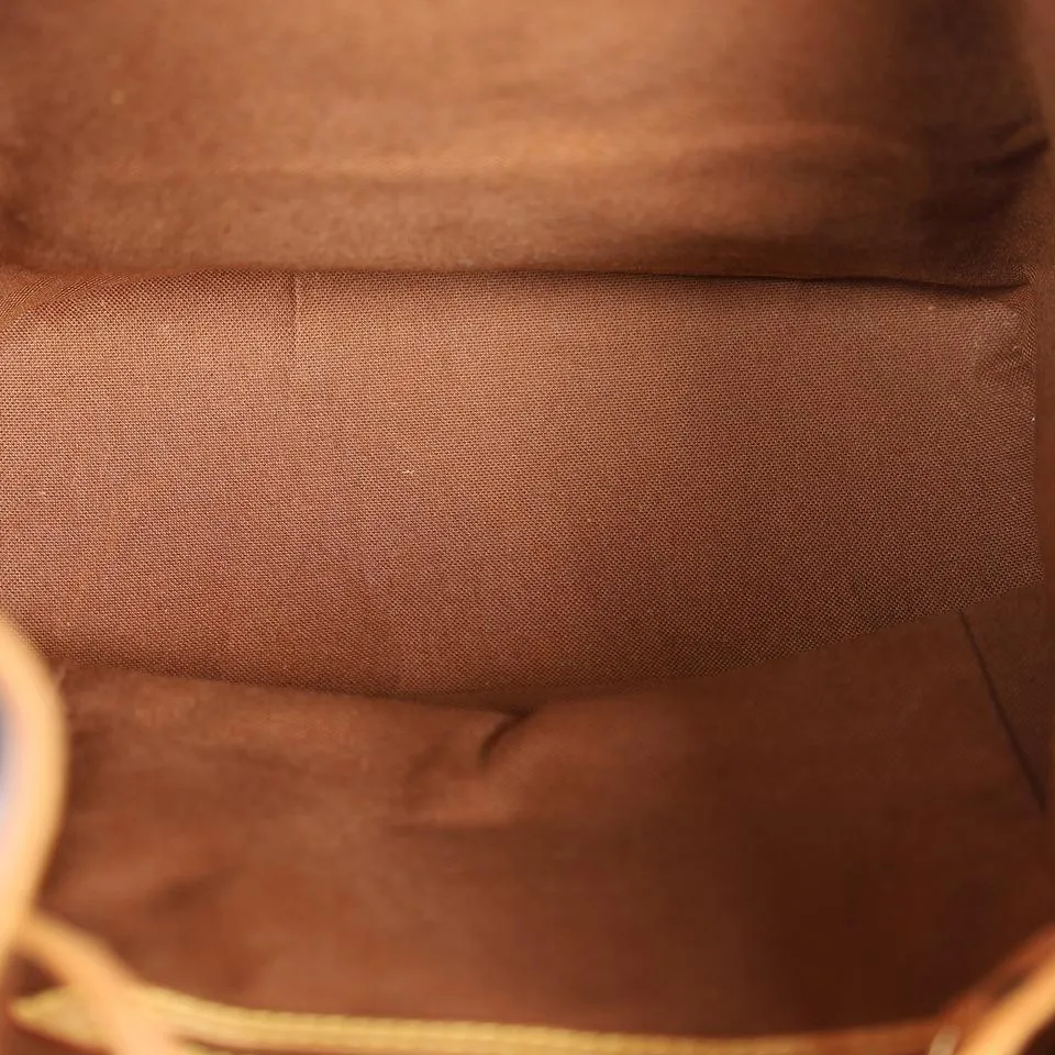 Monogram Canvas Montsouris Backpack MM Brown (Authentic Pre-Owned)