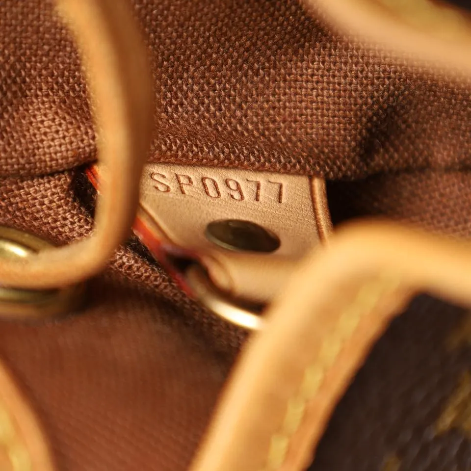 Monogram Canvas Montsouris Backpack MM Brown (Authentic Pre-Owned)