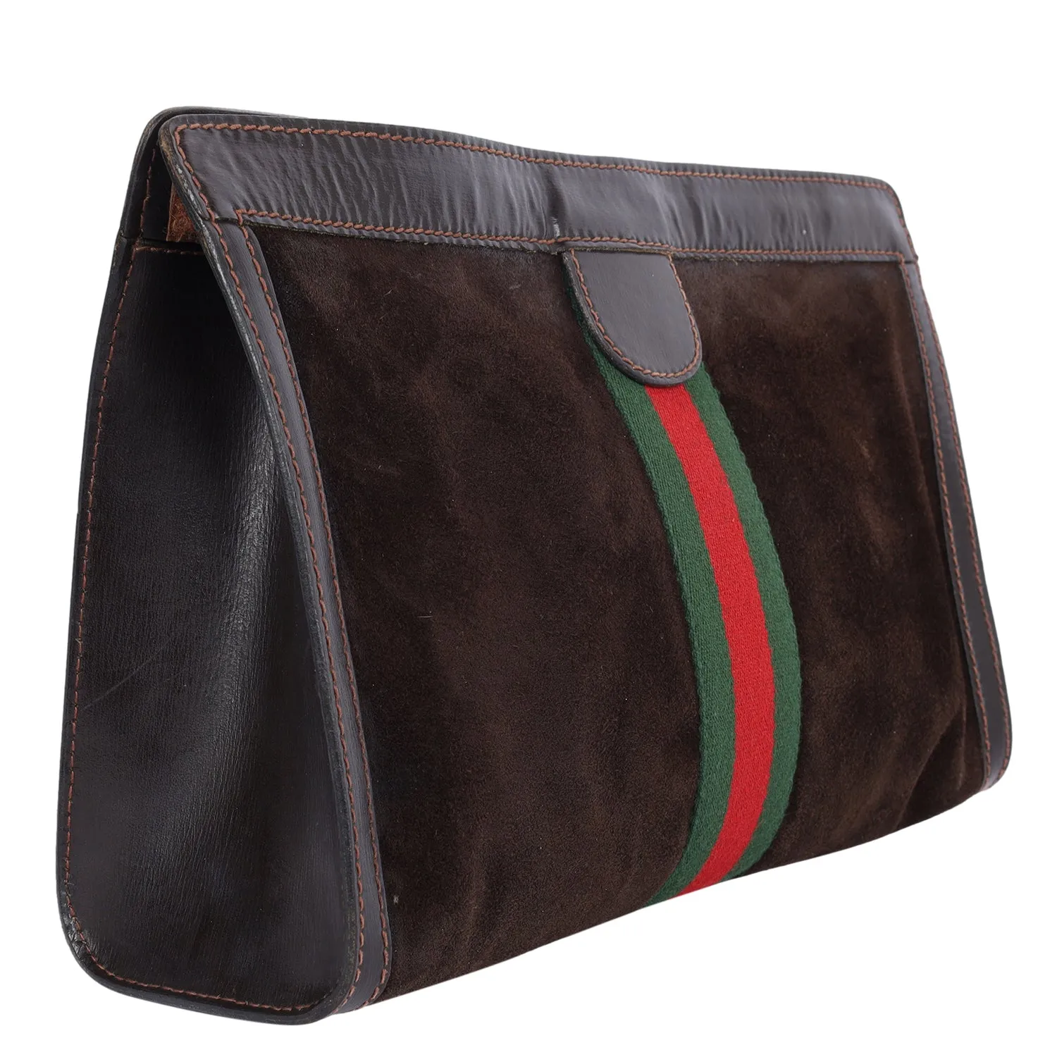 Ophidia GG Brown Clutch Toiletry Bag (Authentic Pre-Owned)