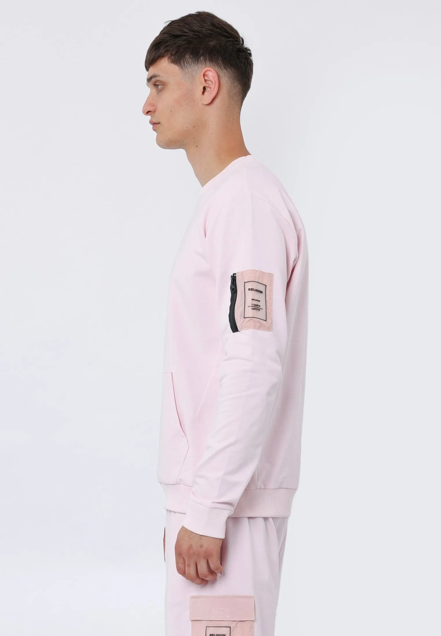 PANEL SWEAT PALE PINK