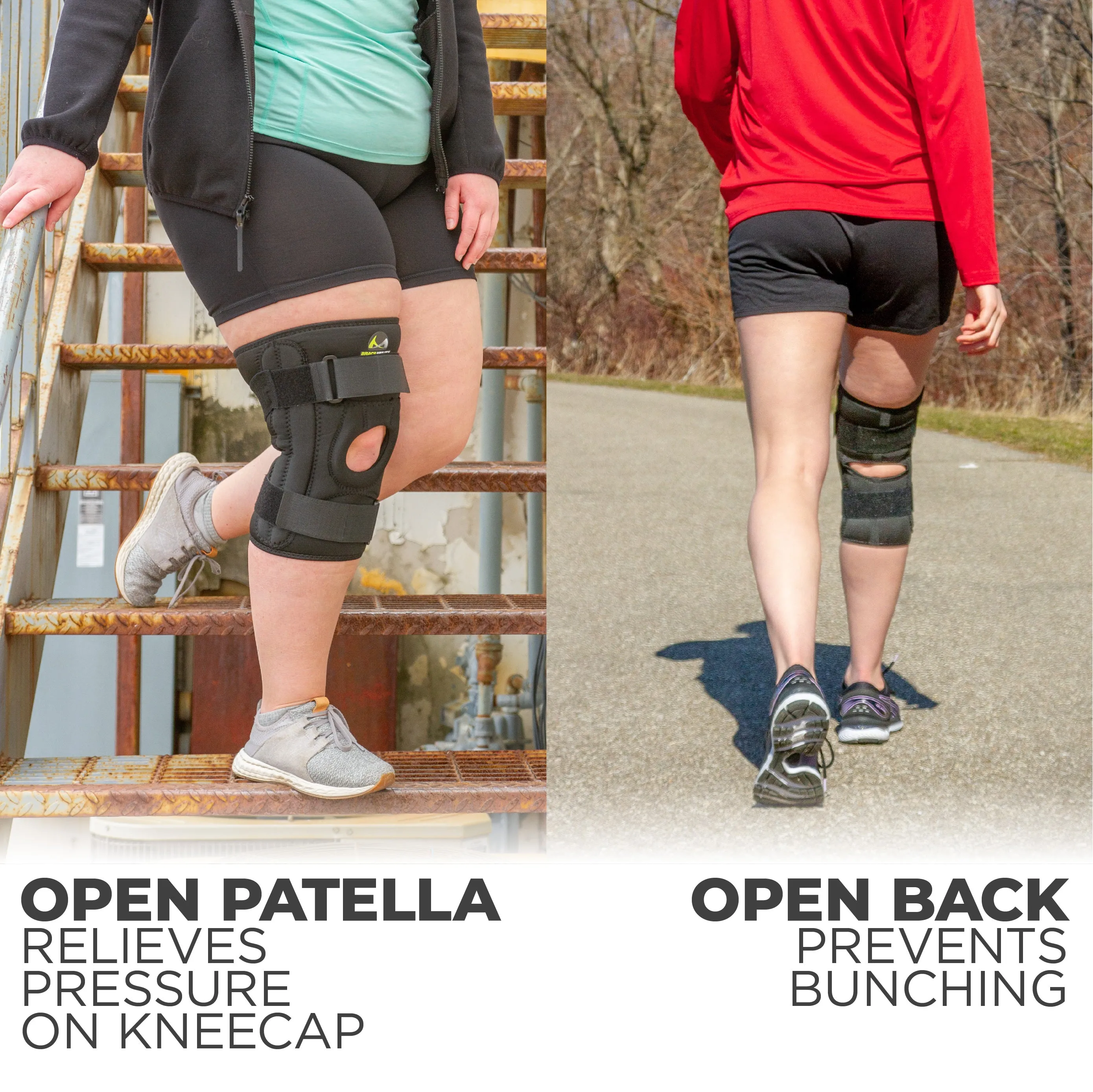 Patella Stabilizing Chondromalacia Knee Brace | U-Shaped Support Sleeve for Inner & Outer Kneecap Pain