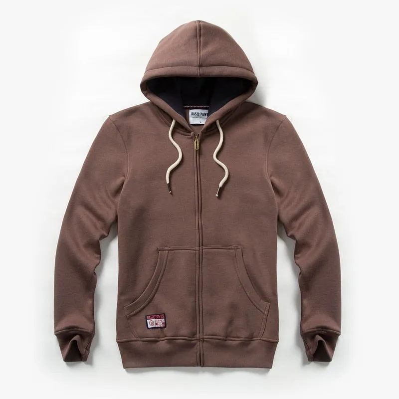 Solid Color Hoodie Men's Zip Up Long Sleeve Oversized Jacket Coat Harajuku Gothic Hooded Sweatshirt Teen