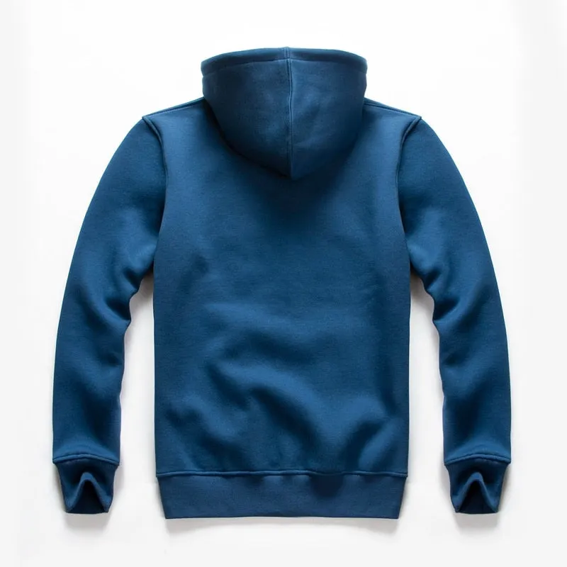 Solid Color Hoodie Men's Zip Up Long Sleeve Oversized Jacket Coat Harajuku Gothic Hooded Sweatshirt Teen