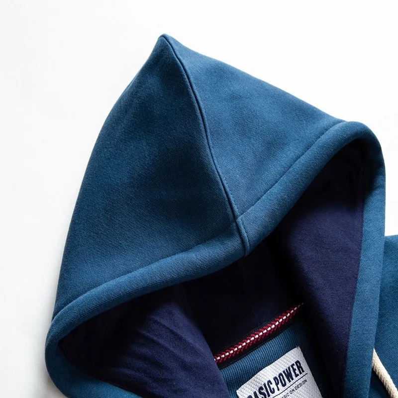 Solid Color Hoodie Men's Zip Up Long Sleeve Oversized Jacket Coat Harajuku Gothic Hooded Sweatshirt Teen